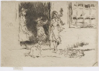 Porta da cabana, c.1884-86 (gravura no papel)